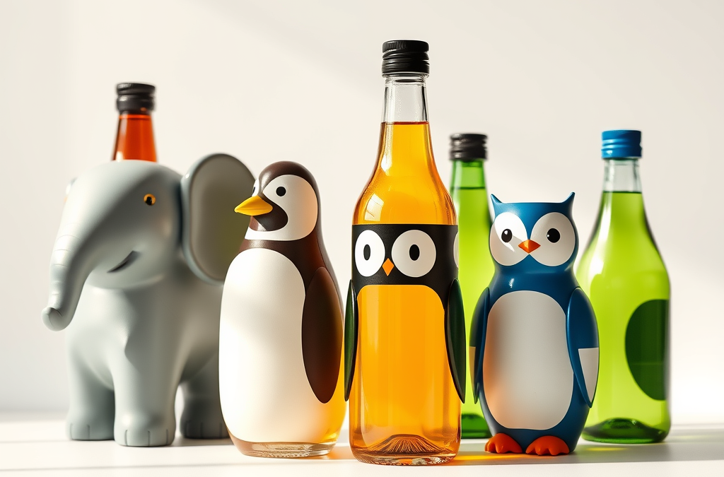 Stand Out with Our Unique Animal-Shaped Bottles