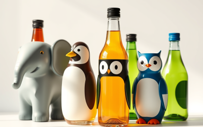 Stand Out with Our Unique Animal-Shaped Bottles